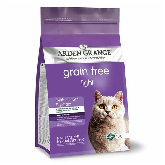 Arden Grange hrana uscata pentru controlul greutatii LIGHT grainfree cu pui si cartofi 400 g