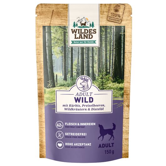 Wildes Land Hrana umeda pentru caini vanat cu dovleac 150 g