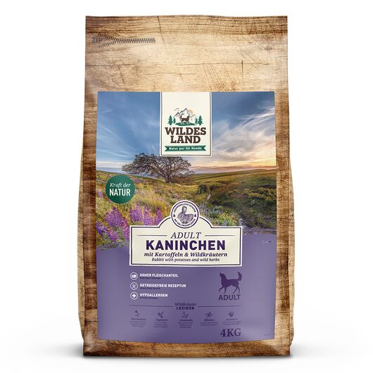 Wildes Land Hrana uscata pentru caini cu iepure si cartofi 4 kg