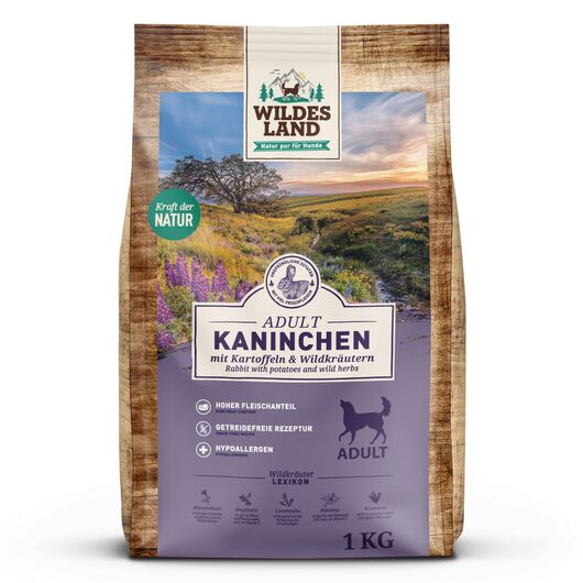 Wildes Land Hrana uscata pentru caini cu iepure si cartofi 1 kg