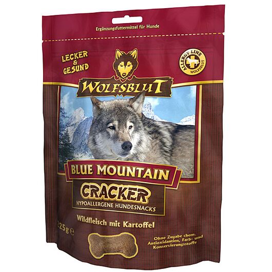 Wolfsblut Recompense pentru caini Blue Mountain Cracker cu mistret si cartofi 225 g
