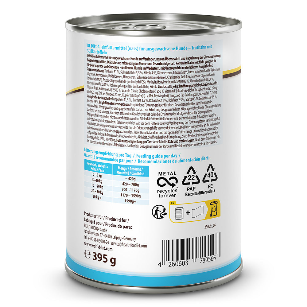 Wolfsblut Vetline Weight Management hrana umeda pentru caini 395 g