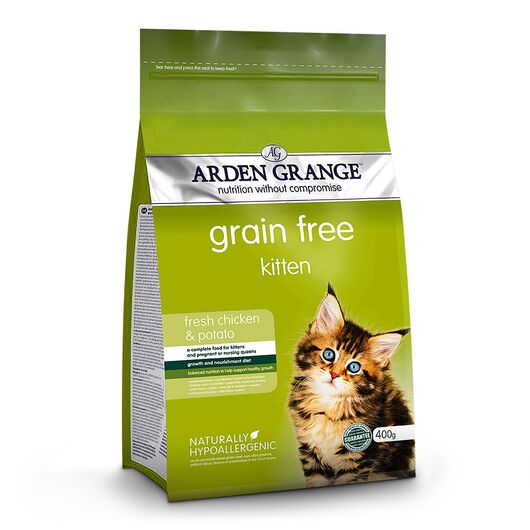 Arden Grange hrana uscata grainfree pentru pisoi cu pui si cartofi 400 g