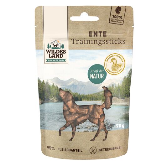 Wildes Land Sticks recompense pentru caini din carne de rata 70 g