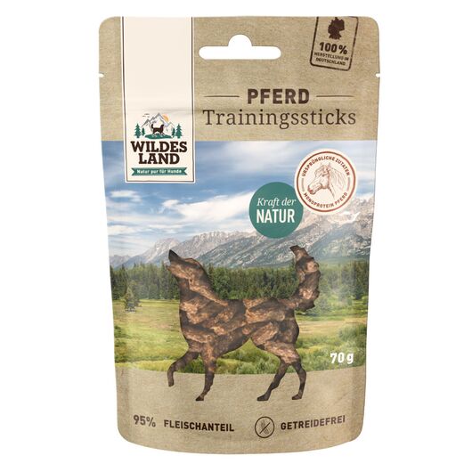Wildes Land Sticks recompense pentru dresaj din carne de cal 70 g