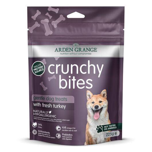 Arden Grange Crunchy Bites cu carne de curcan 225 g