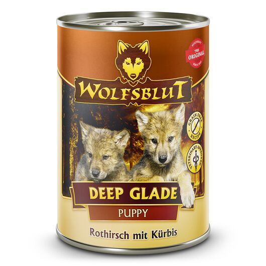 Wolfsblut hrana umeda pentru caini Deep Glade Puppy cu caprioara si dovleac 395 g