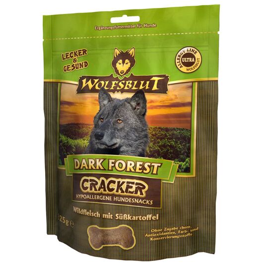 Wolfsblut Recompense pentru caini Dark Forest Cracker cu mistret si cartofi dulci 225 g