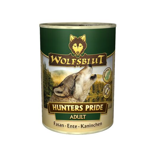 Wolfsblut hrana umeda pentru caini Hunters Pride Adult cu fazan, rata si iepure 395 g